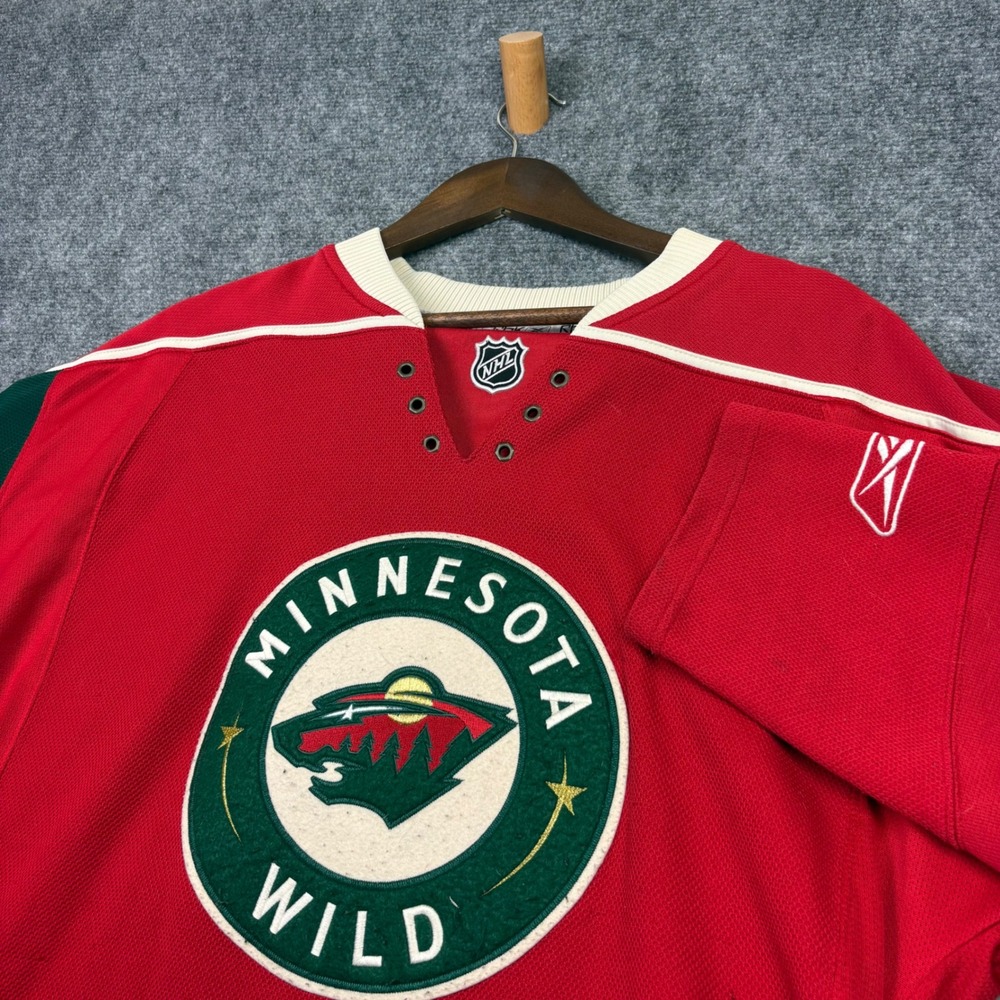 Reebok Hockey Jersey Mens M Red Minnesota Wild Gaborik 10 NHL Licensed Fan Gear
